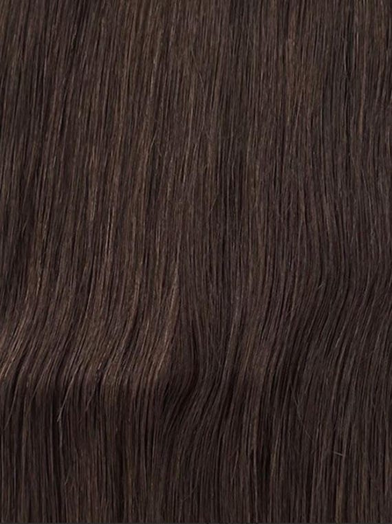 Full Head Clip-in Dark Brown #2 Hair Extensions - Etsy display picture 3