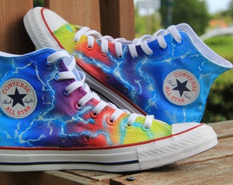 high top rainbow converse