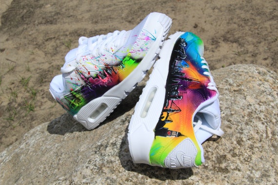 Custom Sneaker Nike Air Max 90 Skyline deiner Stadt | Etsy