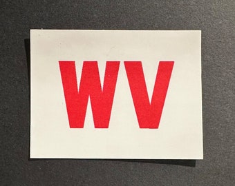 1966 "WV" Pontiac GTO Engine Code Sticker