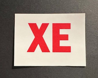 1966 "XE" Pontiac GTO Engine Code Sticker