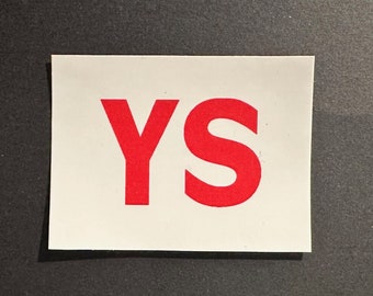 1965-66 "YS" Pontiac GTO Engine Code Sticker