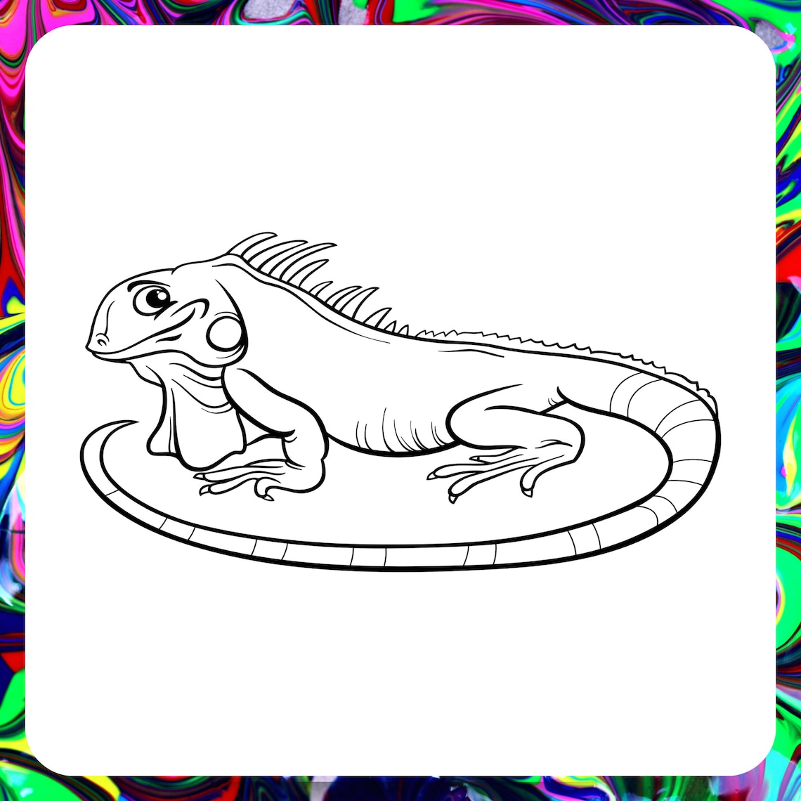 Reptile Coloring Pages for Kids, Printable, Digital Instant Download of ...