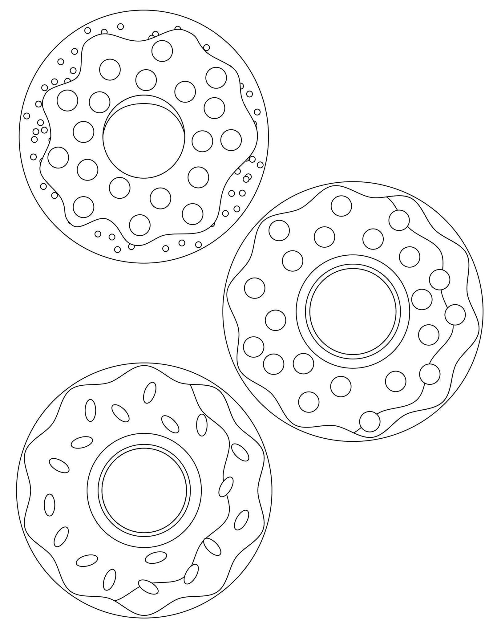 50 Page Dessert Coloring pages for kids just press print | Etsy