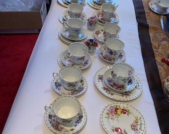 ROYAL ALBERT Flower of The Months January,February,March,April,June,July,August,September,October,November,December Teacups,Saucers,Salad