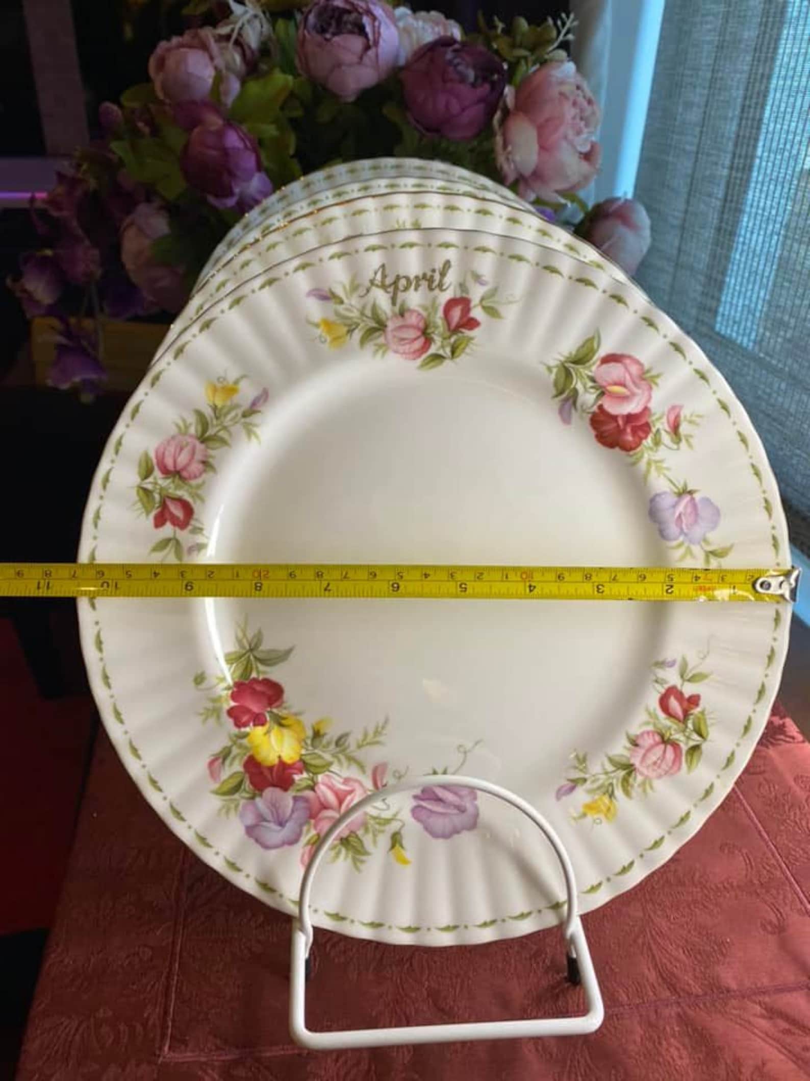 ROYAL ALBERT Flower of the Months Series Dinner Plates Etsy UK