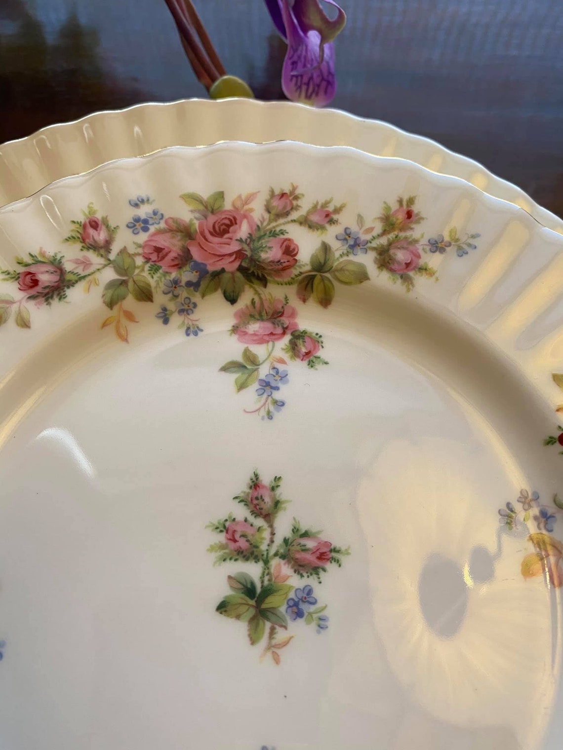 Royal Albert Moss Rose Dinner Set Etsy