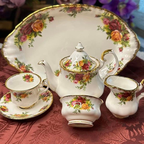 Royal Albert Miniature Tea Set Etsy