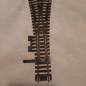 Y points brass track, HO scale track, train track
