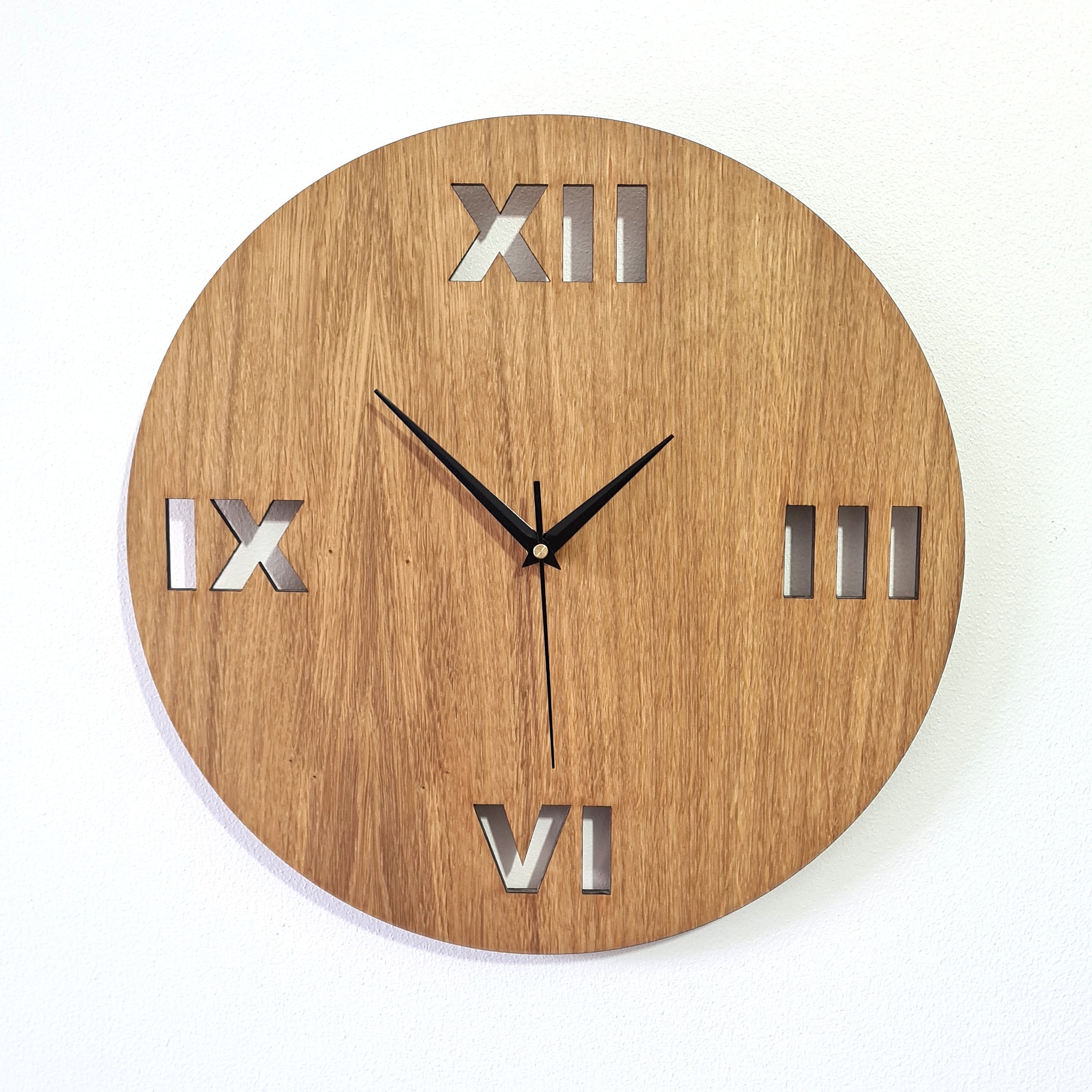 Home Décor Home & Living Modern Wall Clock Retro Clock Wood Wall Clock Stylish Clock Wooden