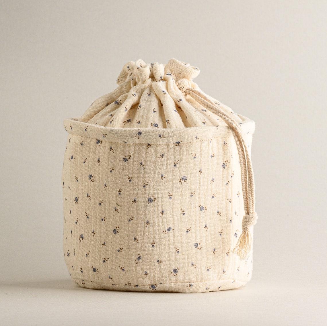 Cotton double gauze storage bag Etsy