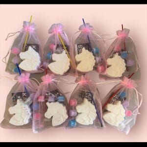 Unicorn Chalk Craft Kit in Gift Bag-Unique Party Bag Favor/Fillers Unicorn Craft Set-Paint Set-Craft Party Idea-Children’s Activity Kit