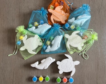 Sea Animals Chalk Craft Paint Kit-Unique Party Bag Favor/Fillers Arts&Craft Set-Paint Set-Craft Party Idea-Children’s Activity Kit