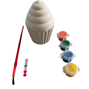 Cupcake  Craft Paint Kit-Unique Party Bag Favor/Fillers Arts & Craft Set-Paint Set-Craft Party Idea-Children’s Activity Kit