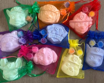 Pup Patrol Chalk  Craft Paint Kit-Unique Party Bag Favor/Fillers Arts&Craft Set-Paint Set-Craft Party Idea-Children’s Activity Kit