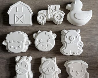 Farm Animal Chalk Craft Paint Kit-Unique Party Bag Favor/Fillers Arts&Craft Set-Paint Set-Craft Party Idea-Children’s Activity Kit