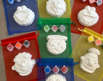 Kit de pintura de yeso de Barrio Sésamo: Set de manualidades para fiestas
