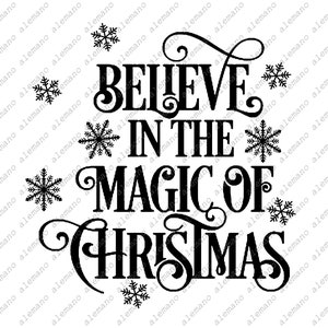 Glauben Sie an die Magie der Weihnachten-Svg-Datei, Weihnachts-Svg, Weihnachtsmagie-Svg-Design, Weihnachtsdekor-Vektorgrafik.