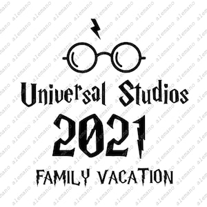Urlaub-Svg-Datei - Familienurlaub 2021 Amulette Design - Familienausflug Schnittdatei - Zauberurlaub - Für Cricut - Für Silhouette - DXF-EPS