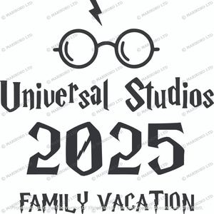 Universal Studios Svg - Vacation Svg File - Family Vacation 2025 Svg Design - Family Vacation Png - Family Trip Cut File  - Svg For Cricut