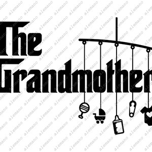 Archivo SVG de la abuela - Clipart de la abuela - Archivo de corte de la abuela - Gráficos vectoriales - SVG para Cricut - SVG para Silhouette - DXF-EPS