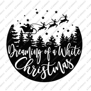 Kerst Svg-bestand, Nieuwjaar Svg, Santa Claus Svg, Santas herten Clipart, Santa silhouet, Christmas Decor.
