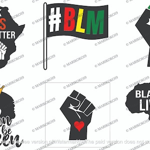 Black Lives Matter Svg Bundle - BLM Social Justice Bundle - Activism & Awareness Svg - Powerful Messages For Equality - BLM Design Pack