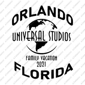 Archivo SVG de vacaciones familiares, diseño SVG de vacaciones 2021, viaje familiar a Florida, gráficos vectoriales de vacaciones.