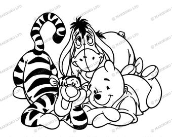 Winnie the Pooh SVG File - Winnie the Pooh PNG - Cartoon Characters - Cartoon SVG - Pooh Svg File - Pooh's Friends Svg - Cartoons Clipart