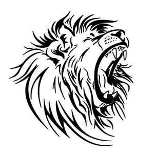 Lion Svg File - Lion Clipart - King Lion Cut File - Lion Head Svg - Animals Svg - Wild Animals Clipart - Svg For Cricut - Svg For Silhouette