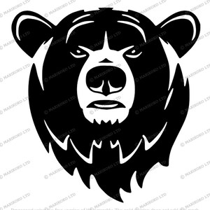 Ours fichier SVG - Clipart tête d'ours - animaux - vecteur d'animaux sauvages - tête d'ours - fichier SVG de chasse - saison de la chasse - chasseurs SVG