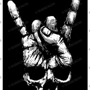 Skeleton Jams: Rock and Roll SVG-Design für Musikliebhaber - Kreative Projekte -Svg, Eps, Dxf, Jpg, Png