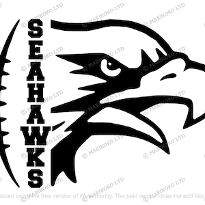 Football SVG File - Football PNG - Seahawks Team Cut File - Seattle Team SVG - Football Team Svg - Football Team Vector - Football Clipart