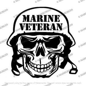 Hommage aux héros : SVG de crâne de vétéran pour un design patriotique - SVG de tête de mort pour l'art commémoratif - SVG d'inspiration vétéran pour hommages militaires