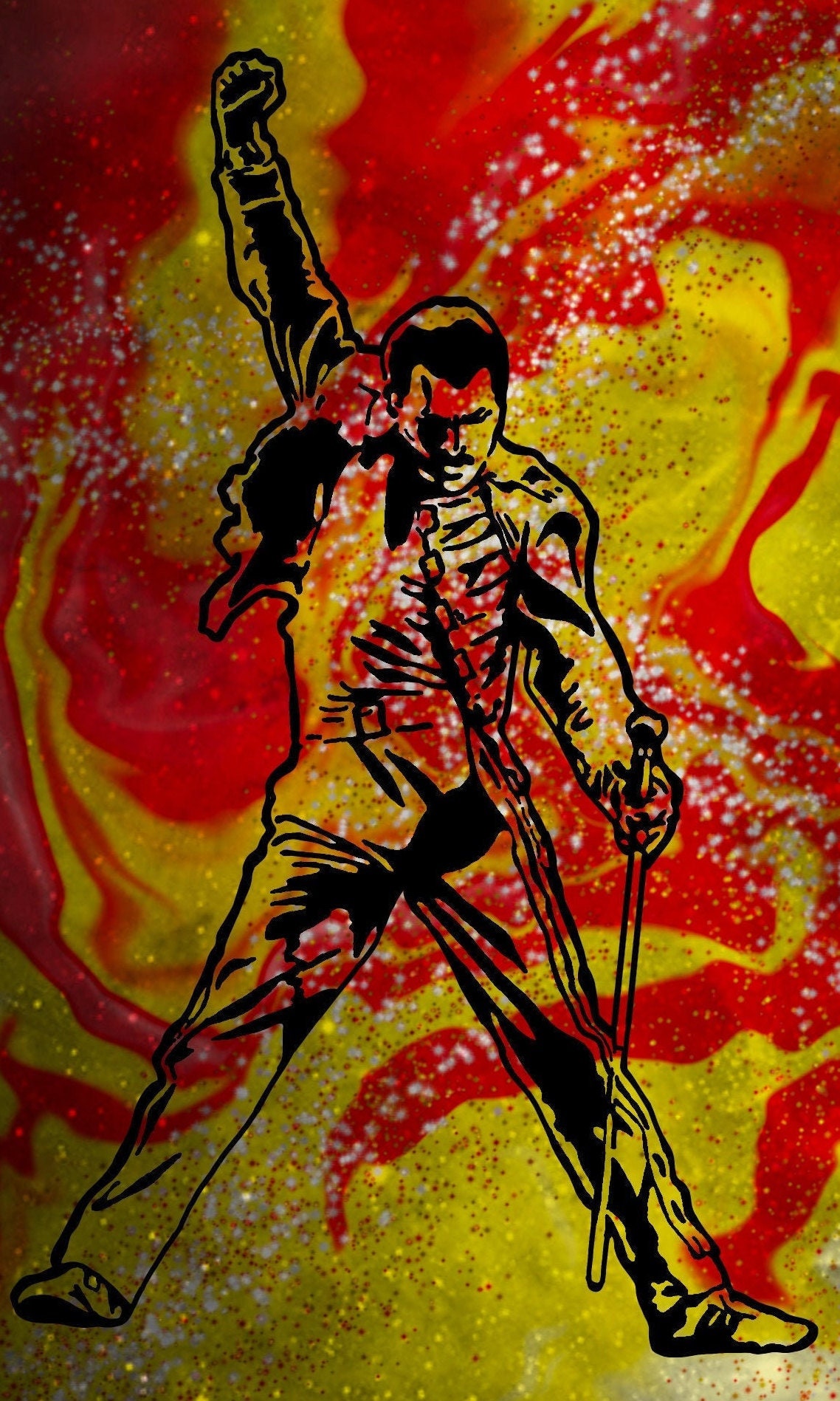 Freddie Mercury Wallpaper - Etsy Freddie Mercury Wallpaper - Etsy