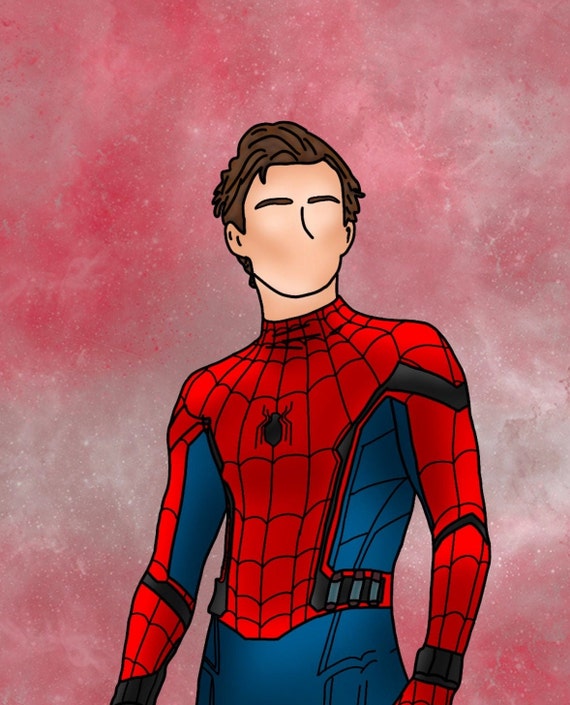 Peter Parker/ Spider-man Wallpaper - Etsy Peter Parker/ Spider-man Wallpaper - Etsy