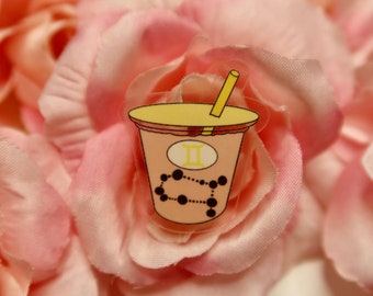 Mini Gemini Boba Sticker