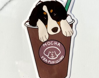 Mocha Dog Sticker