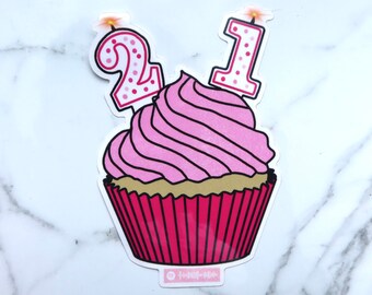 Dasha 21st Birthday Vinyl Sticker
