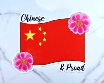Chinese and Proud Vinyl Sticker