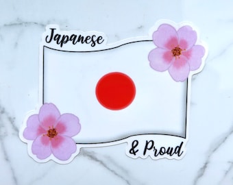 Japanese and Proud Vinyl Sticker