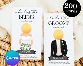 Who Has The Groom Scratch Off Game, Bridal Shower Game Who Has The Groom, Groom Scratch Off Game, Wedding Shower Scratch Off Game Digital