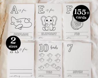 ABC Coloring Book Baby Shower Game, ABC Baby Shower Coloring Book, Baby's First 123 Book, Baby's First Alphabet Book Baby Shower Activity #2