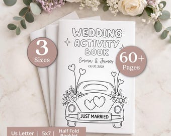 Pacchetto di attività per matrimoni per bambini, libro da colorare per matrimoni, libro di attività per matrimoni, libro di attività per matrimoni per bambini, attività per il tavolo del ricevimento per bambini