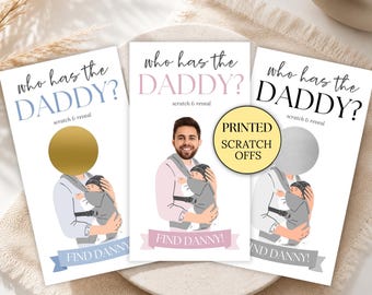 Baby Shower Games, Who Has the Dad Scratch Off, Baby Daddy Shower Game, Find the Daddy, Fun Baby Shower Game, Baby Shower Activity, PRINTED