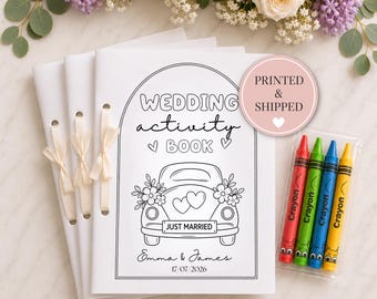 Kids Wedding Activity Pack Wedding Coloring Book Wedding Activity Book Children's Wedding Activity Book Kids Reception Table Activities