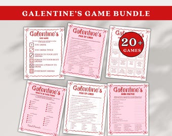 Galentines Day Games Printable, Galentine's Party Games Adult Galentine's Day Party Bundle Galentines Activities Valentines Day Games Bundle