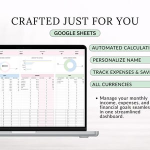 Paycheck Budget Spreadsheet Sheets Biweekly Budget Planner Sheets Monthly Budget Spreadsheet PaycheckBudget Financial Planner Budget Tracker image 2