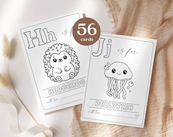 ABC Coloring Book Baby Shower Game, ABC Baby Shower Coloring Book, Baby's First ABC Book, Baby's First Alphabet Book Baby Shower Activity #3