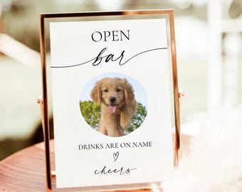 オープンバーの犬の看板、ペットの写真のドリンクの看板、犬のドリンクの看板、ペットのおやつのお礼の看板、犬のシグネチャードリンクの看板、犬のシグネチャードリンクの看板、ペットの写真